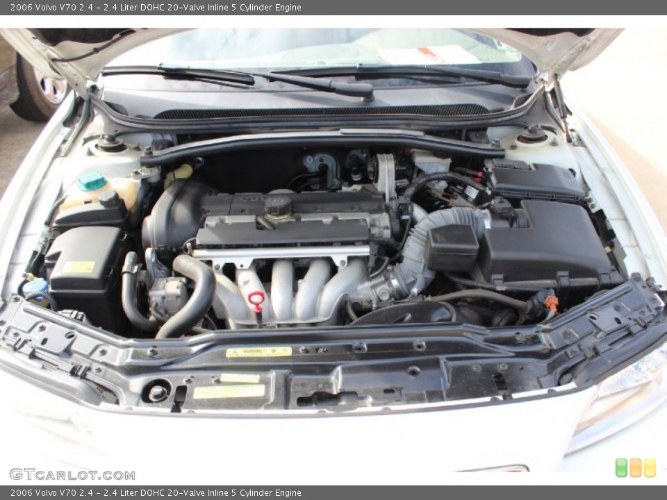 2.4 Liter DOHC 20-Valve Inline 5 Cylinder 2006 Volvo V70 Engine