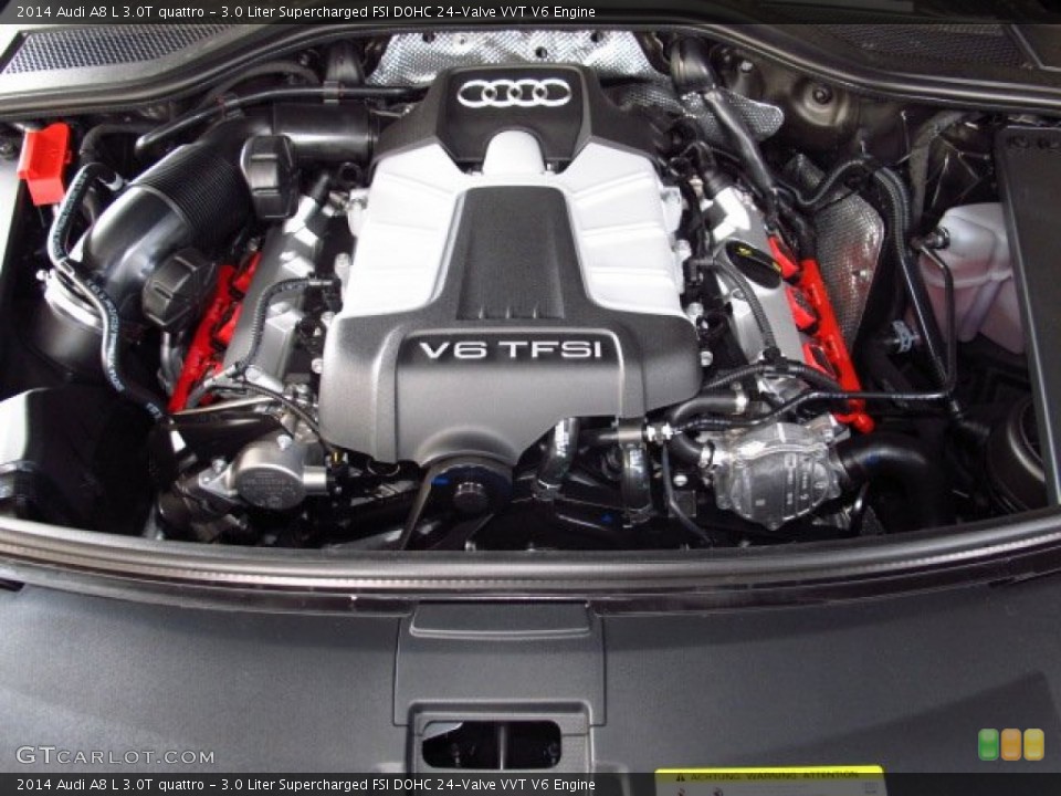 3.0 Liter Supercharged FSI DOHC 24-Valve VVT V6 Engine for the 2014 Audi A8 #85922324