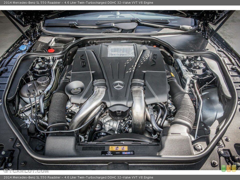 4.6 Liter Twin-Turbocharged DOHC 32-Valve VVT V8 Engine for the 2014 Mercedes-Benz SL #85923918