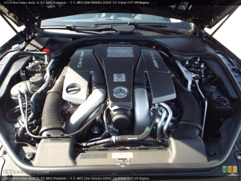 5.5 AMG Liter biturbo DOHC 32-Valve VVT V8 Engine for the 2014 Mercedes-Benz SL #85934364