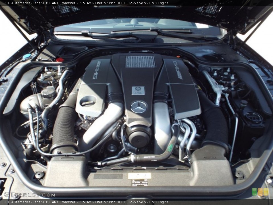 5.5 AMG Liter biturbo DOHC 32-Valve VVT V8 Engine for the 2014 Mercedes-Benz SL #85935102