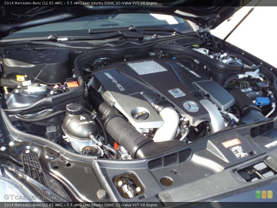 5.5 AMG Liter biturbo DOHC 32-Valve VVT V8 Engine for the 2014 Mercedes-Benz CLS #85937673