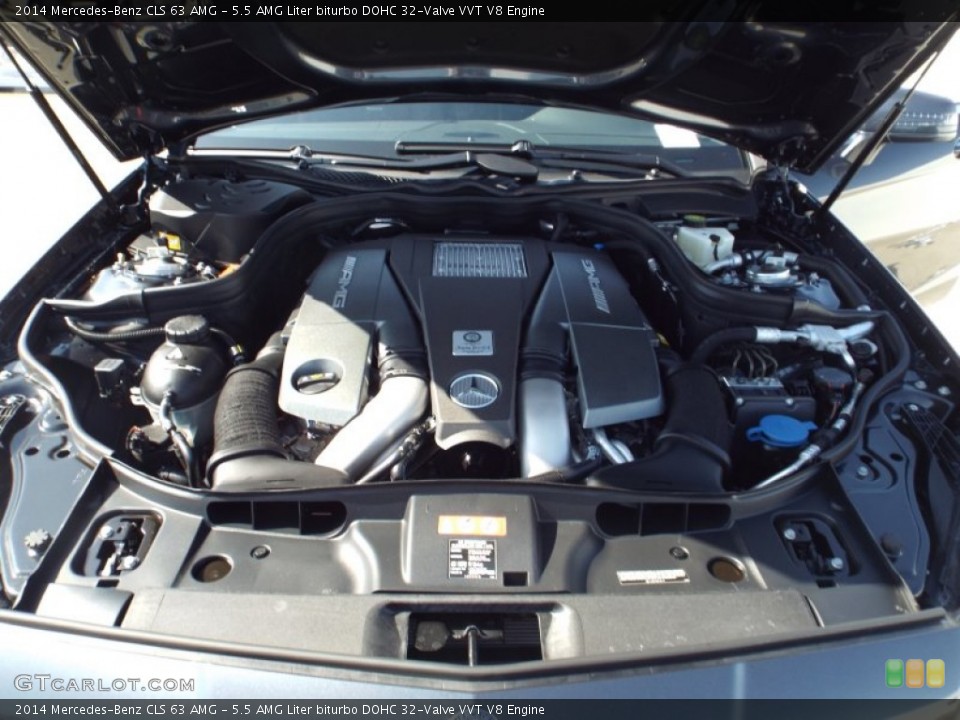 5.5 AMG Liter biturbo DOHC 32-Valve VVT V8 Engine for the 2014 Mercedes-Benz CLS #85937704