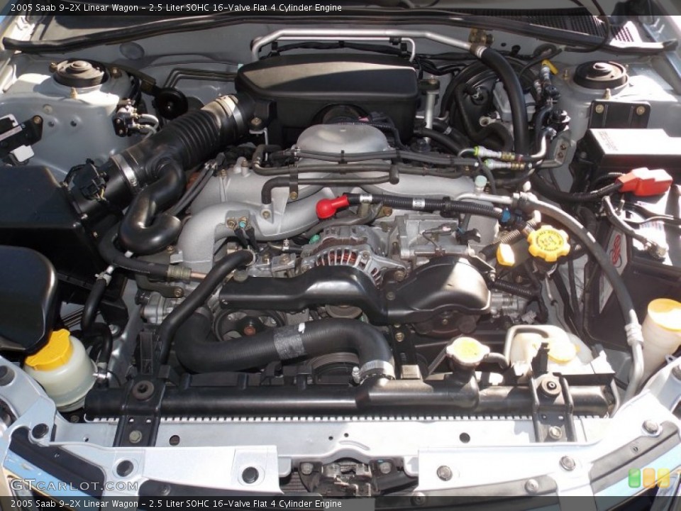 2.5 Liter SOHC 16-Valve Flat 4 Cylinder Engine for the 2005 Saab 9-2X #85939416