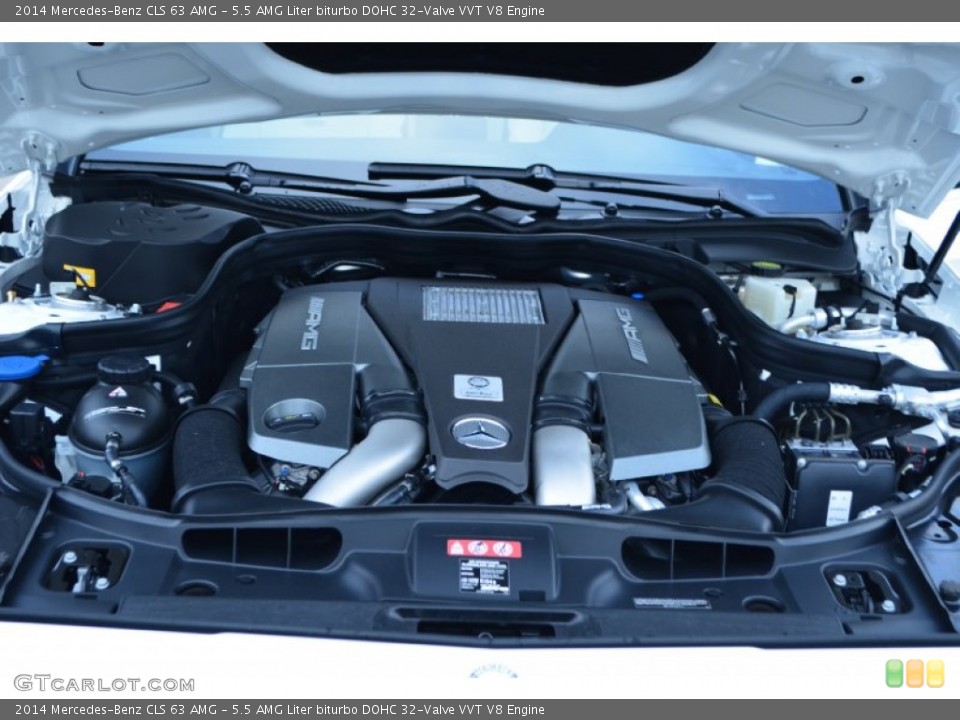 5.5 AMG Liter biturbo DOHC 32-Valve VVT V8 Engine for the 2014 Mercedes-Benz CLS #85956051
