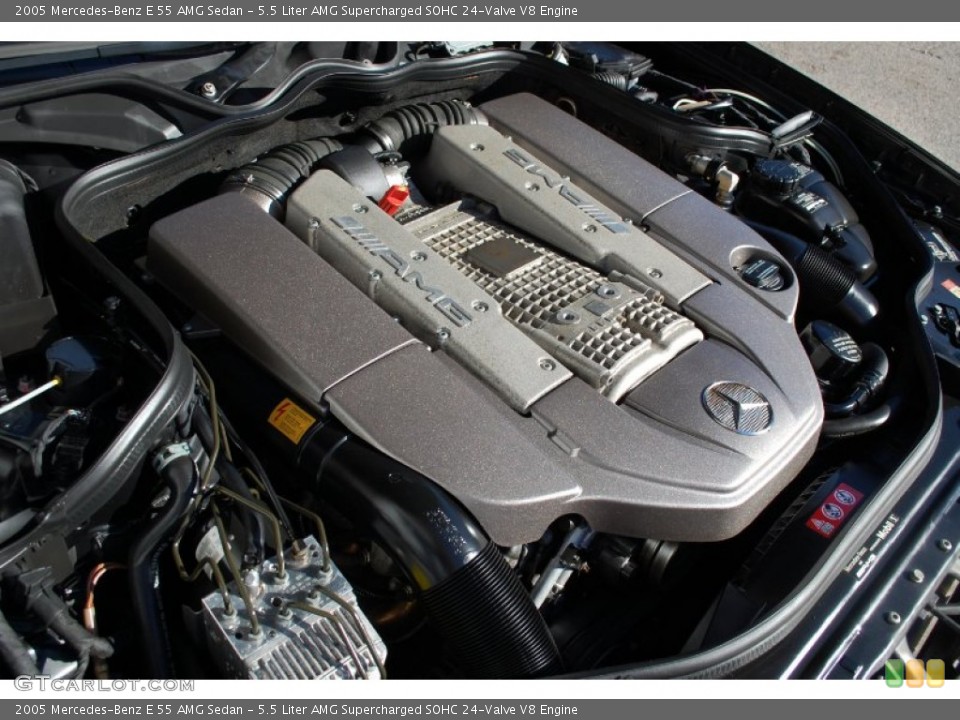 5.5 Liter AMG Supercharged SOHC 24-Valve V8 2005 Mercedes-Benz E Engine