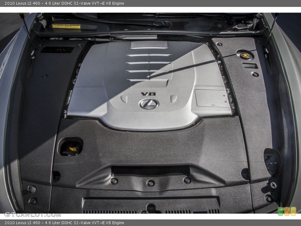 4.6 Liter DOHC 32-Valve VVT-iE V8 2010 Lexus LS Engine