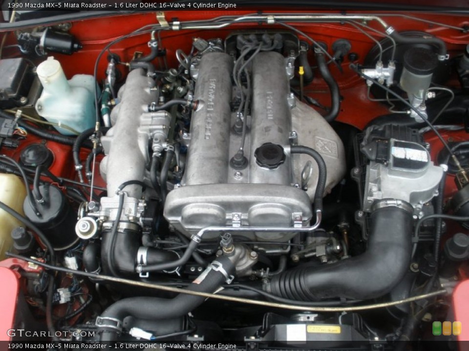 1.6 Liter DOHC 16-Valve 4 Cylinder 1990 Mazda MX-5 Miata Engine