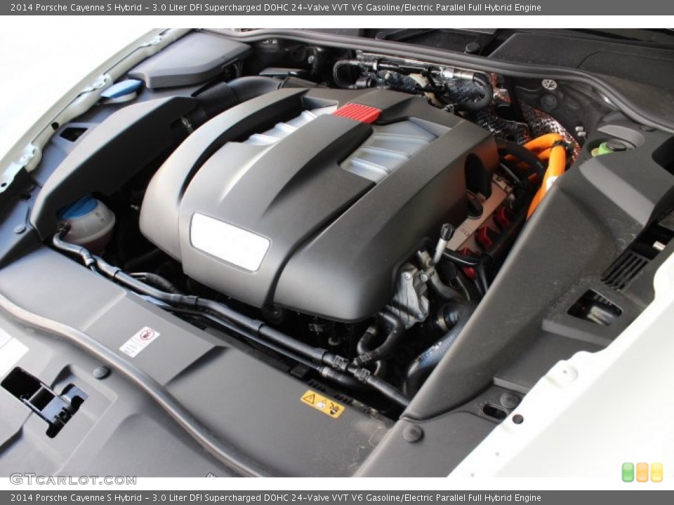 3.0 Liter DFI Supercharged DOHC 24-Valve VVT V6 Gasoline/Electric Parallel Full Hybrid Engine for the 2014 Porsche Cayenne #86093335