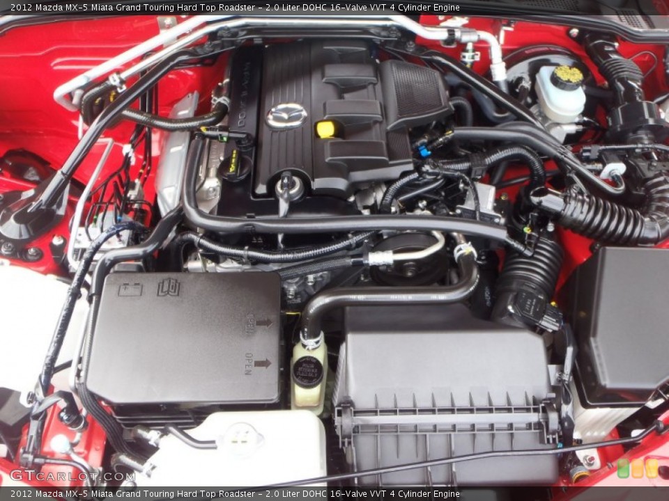 2.0 Liter DOHC 16-Valve VVT 4 Cylinder 2012 Mazda MX-5 Miata Engine