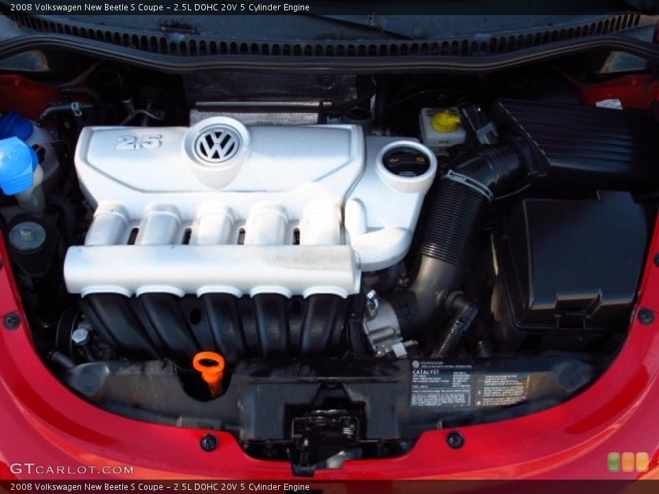 2.5L DOHC 20V 5 Cylinder Engine for the 2008 Volkswagen New Beetle #86149368