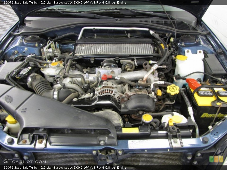 2.5 Liter Turbocharged DOHC 16V VVT Flat 4 Cylinder 2006 Subaru Baja Engine