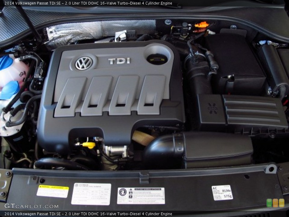 2.0 Liter TDI DOHC 16-Valve Turbo-Diesel 4 Cylinder Engine for the 2014 Volkswagen Passat #86151063