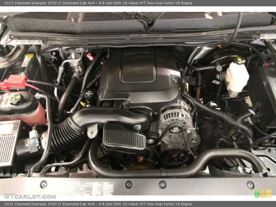 4.8 Liter OHV 16-Valve VVT Flex-Fuel Vortec V8 Engine for the 2013 Chevrolet Silverado 1500 #86190140