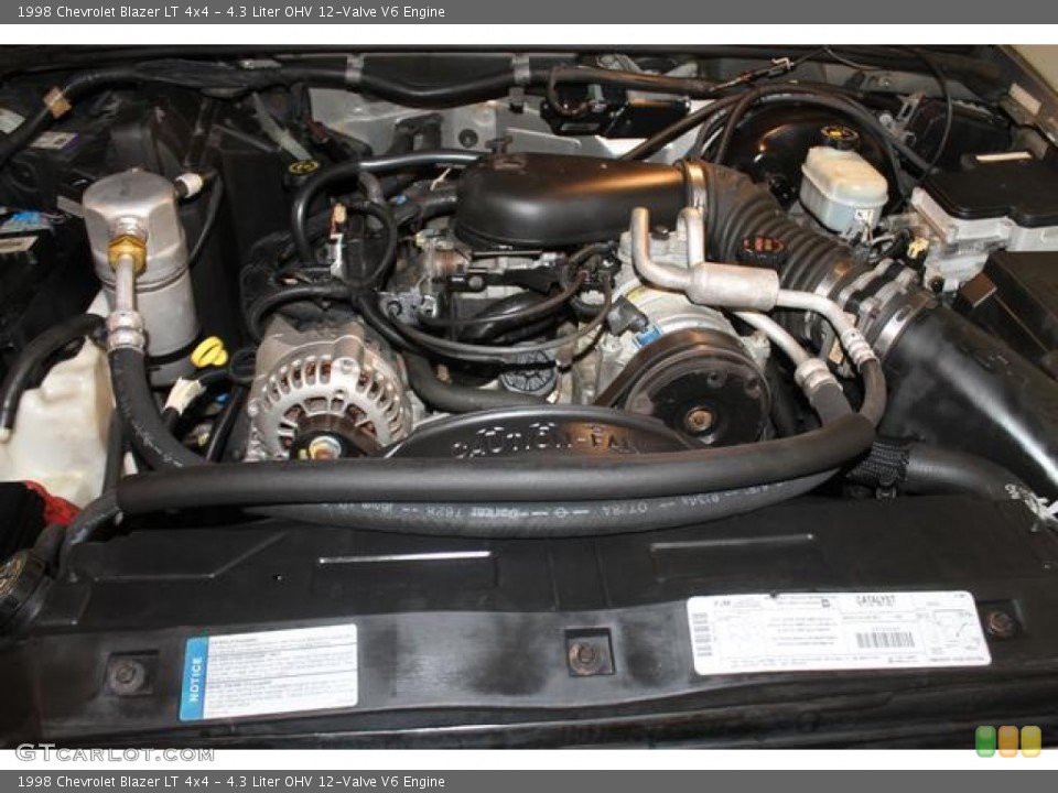 4.3 Liter OHV 12-Valve V6 Engine for the 1998 Chevrolet Blazer #86204603