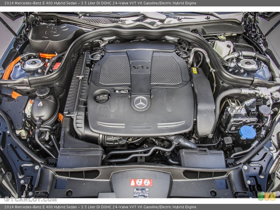 3.5 Liter DI DOHC 24-Valve VVT V6 Gasoline/Electric Hybrid 2014 Mercedes-Benz E Engine