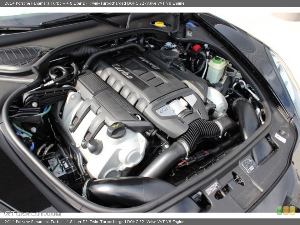 4.8 Liter DFI Twin-Turbocharged DOHC 32-Valve VVT V8 Engine for the 2014 Porsche Panamera #86310006