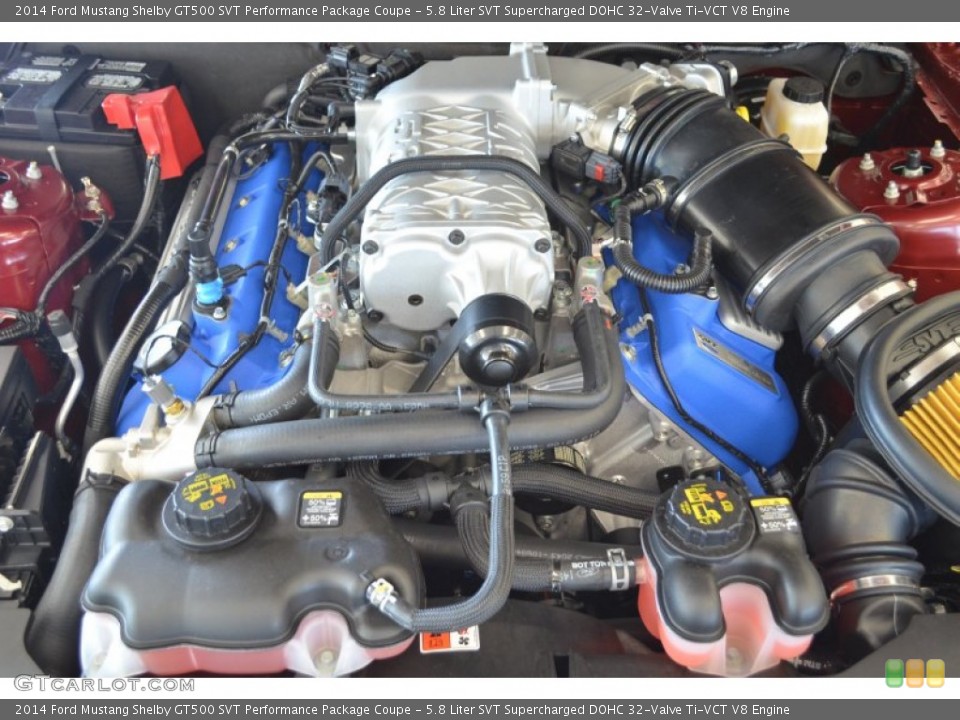 5.8 Liter SVT Supercharged DOHC 32-Valve Ti-VCT V8 Engine for the 2014 Ford Mustang #86347492