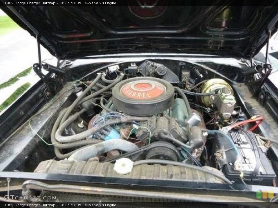 383 cid OHV 16-Valve V8 1969 Dodge Charger Engine