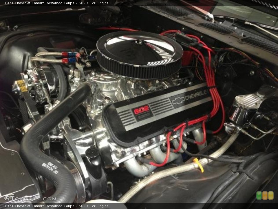 502 ci. V8 1971 Chevrolet Camaro Engine