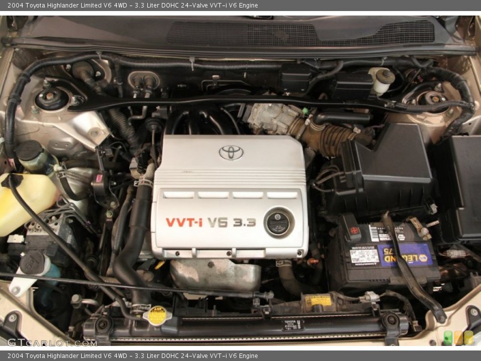 3.3 Liter DOHC 24-Valve VVT-i V6 Engine for the 2004 Toyota Highlander #86384937