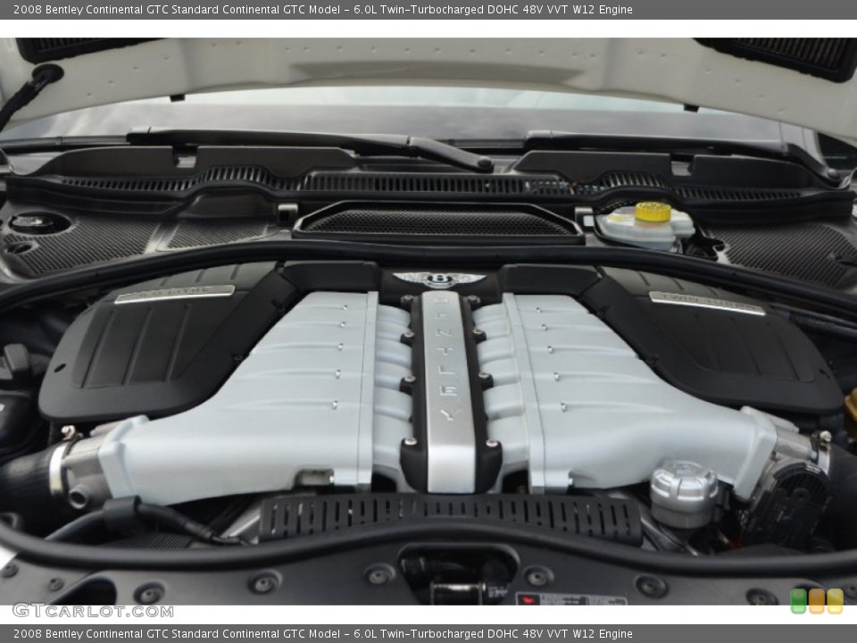 6.0L Twin-Turbocharged DOHC 48V VVT W12 Engine for the 2008 Bentley Continental GTC #86443767