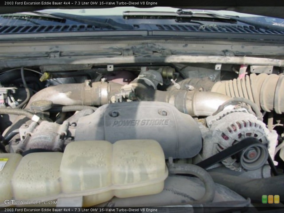 7.3 Liter OHV 16-Valve Turbo-Diesel V8 2003 Ford Excursion Engine