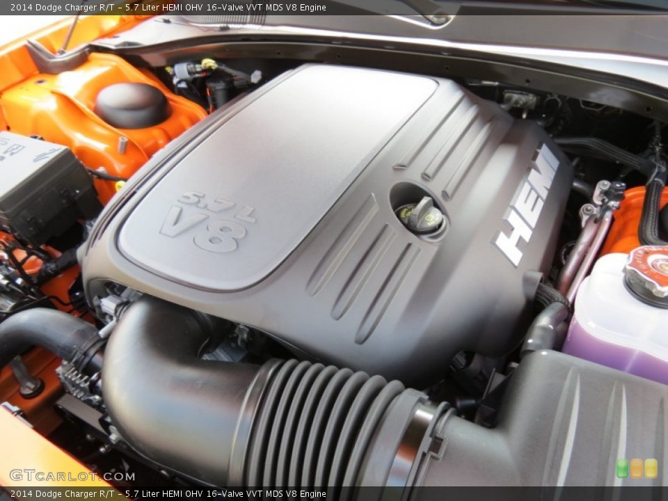 5.7 Liter HEMI OHV 16-Valve VVT MDS V8 2014 Dodge Charger Engine