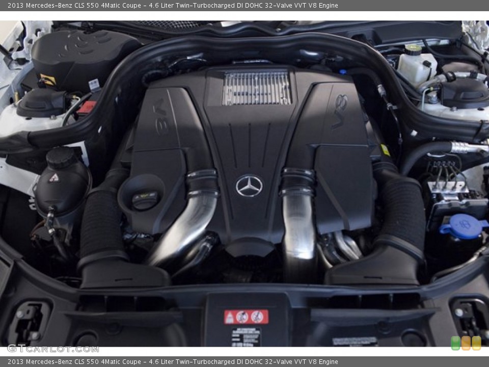 4.6 Liter Twin-Turbocharged DI DOHC 32-Valve VVT V8 Engine for the 2013 Mercedes-Benz CLS #86483291