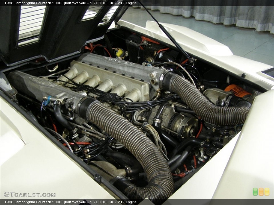 5.2L DOHC 48V V12 1988 Lamborghini Countach Engine