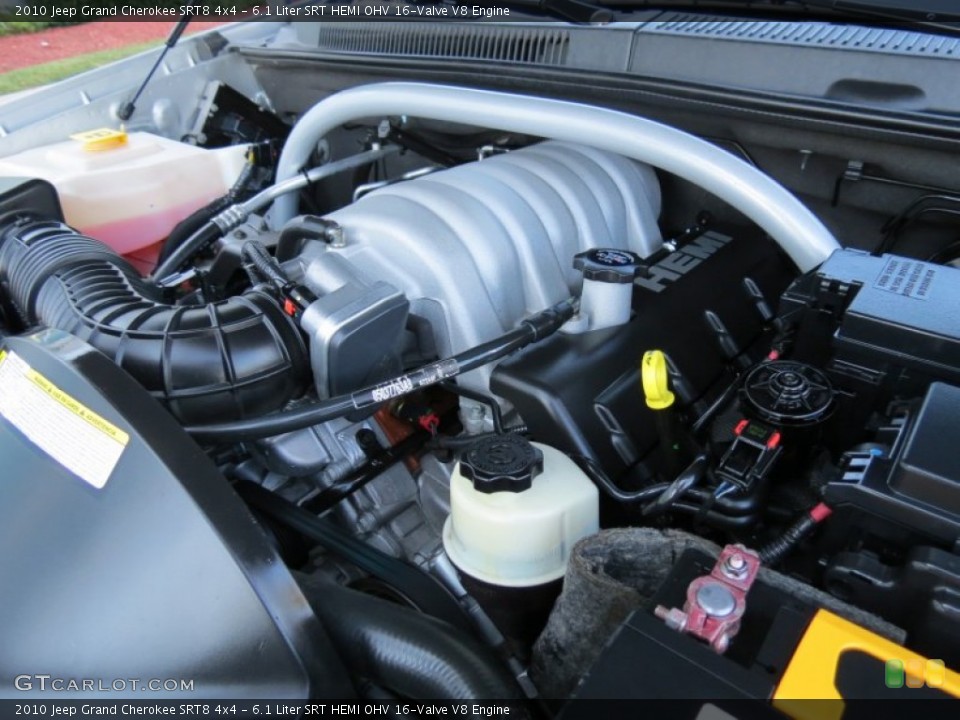 6.1 Liter SRT HEMI OHV 16-Valve V8 2010 Jeep Grand Cherokee Engine