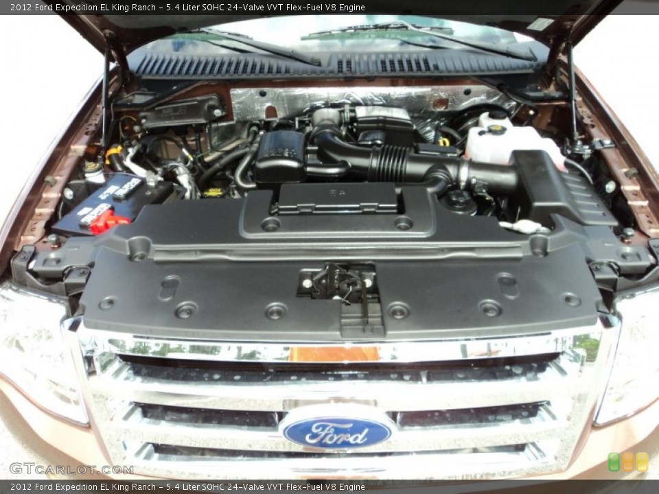 5.4 Liter SOHC 24-Valve VVT Flex-Fuel V8 2012 Ford Expedition Engine