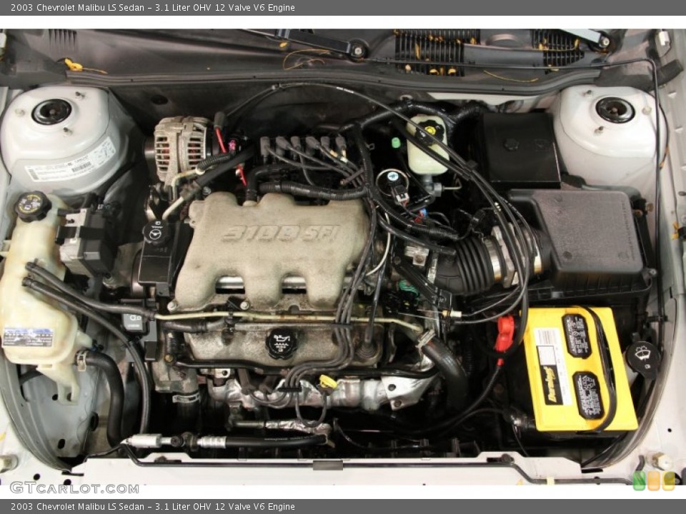 3.1 Liter OHV 12 Valve V6 2003 Chevrolet Malibu Engine