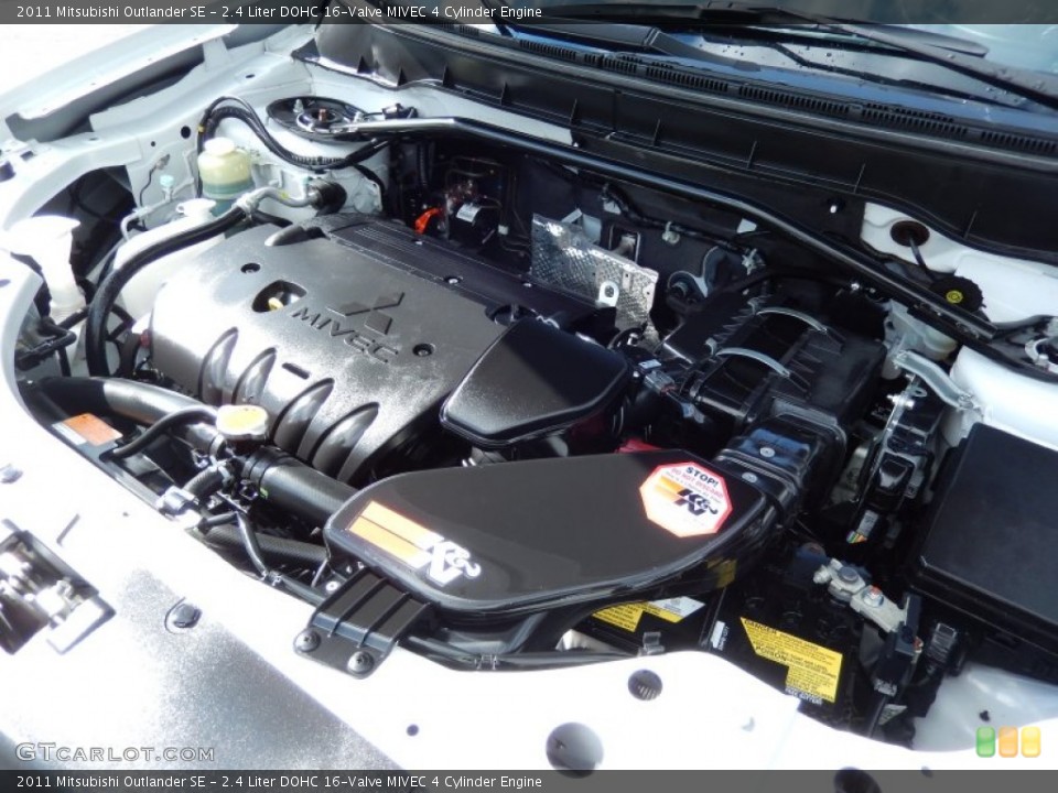 2.4 Liter DOHC 16-Valve MIVEC 4 Cylinder Engine for the 2011 Mitsubishi Outlander #86566290