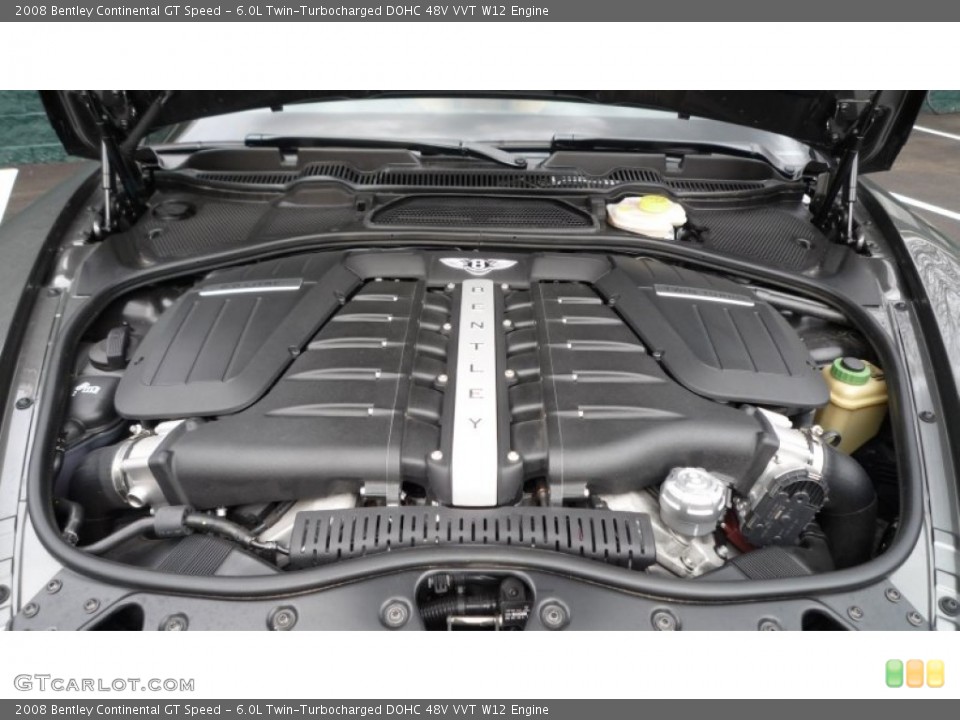 6.0L Twin-Turbocharged DOHC 48V VVT W12 Engine for the 2008 Bentley Continental GT #86583084