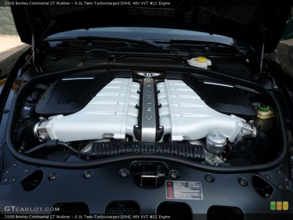 6.0L Twin-Turbocharged DOHC 48V VVT W12 Engine for the 2008 Bentley Continental GT #86583633