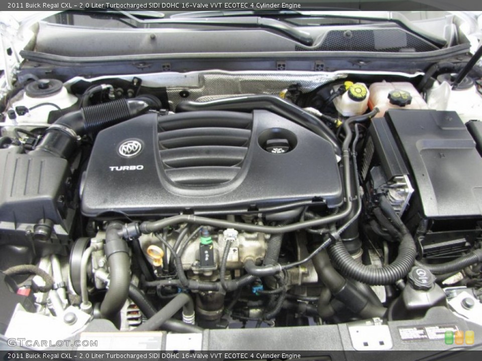 2.0 Liter Turbocharged SIDI DOHC 16-Valve VVT ECOTEC 4 Cylinder 2011 Buick Regal Engine