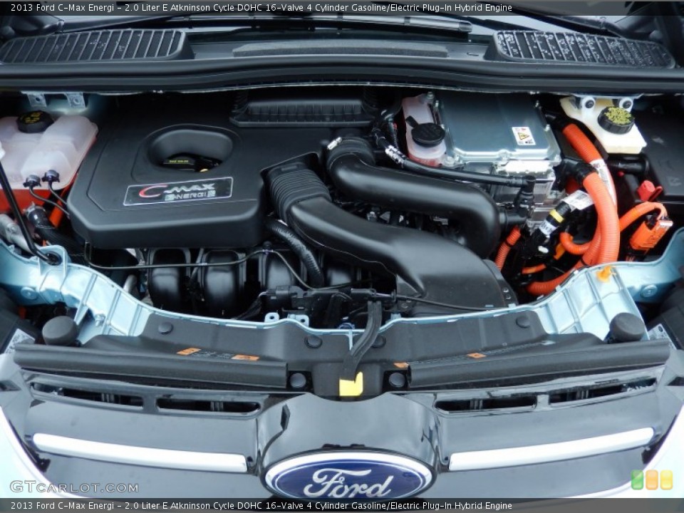 2.0 Liter E Atkninson Cycle DOHC 16-Valve 4 Cylinder Gasoline/Electric Plug-In Hybrid 2013 Ford C-Max Engine