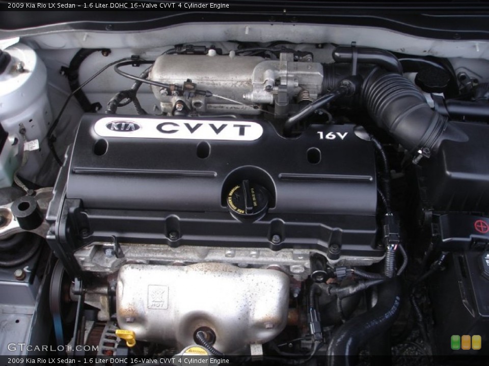 1.6 Liter DOHC 16-Valve CVVT 4 Cylinder Engine for the 2009 Kia Rio #86658613