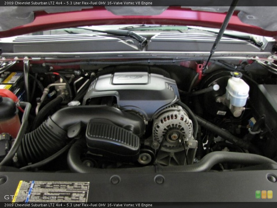 5.3 Liter Flex-Fuel OHV 16-Valve Vortec V8 Engine for the 2009 Chevrolet Suburban #86685231