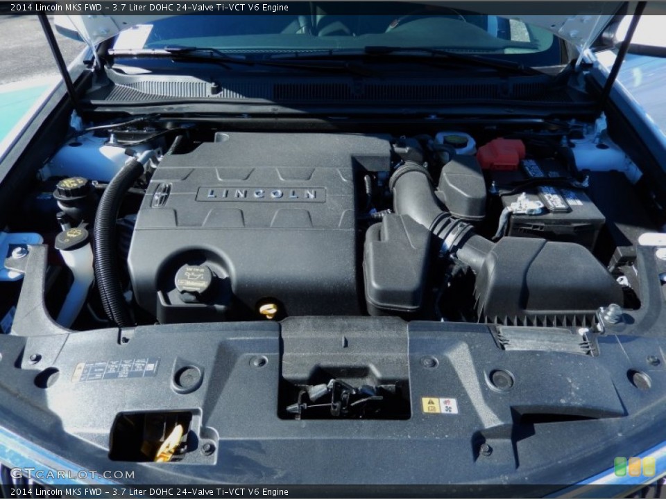 3.7 Liter DOHC 24-Valve Ti-VCT V6 2014 Lincoln MKS Engine