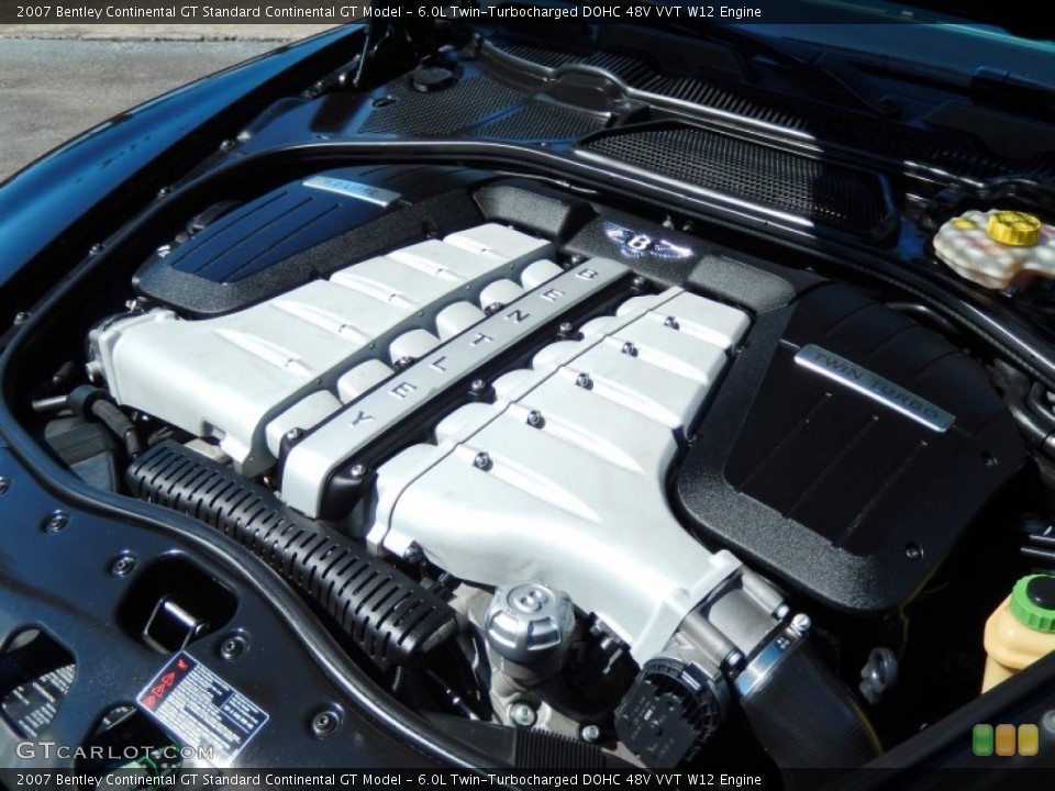 6.0L Twin-Turbocharged DOHC 48V VVT W12 Engine for the 2007 Bentley Continental GT #86759060