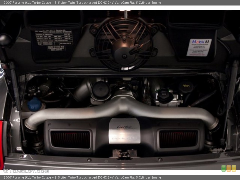 3.6 Liter Twin-Turbocharged DOHC 24V VarioCam Flat 6 Cylinder Engine for the 2007 Porsche 911 #86760748