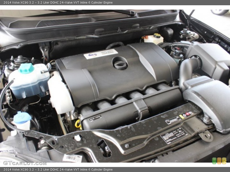 3.2 Liter DOHC 24-Valve VVT Inline 6 Cylinder 2014 Volvo XC90 Engine