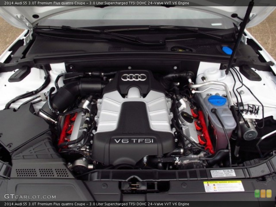 3.0 Liter Supercharged TFSI DOHC 24-Valve VVT V6 Engine for the 2014 Audi S5 #86834783