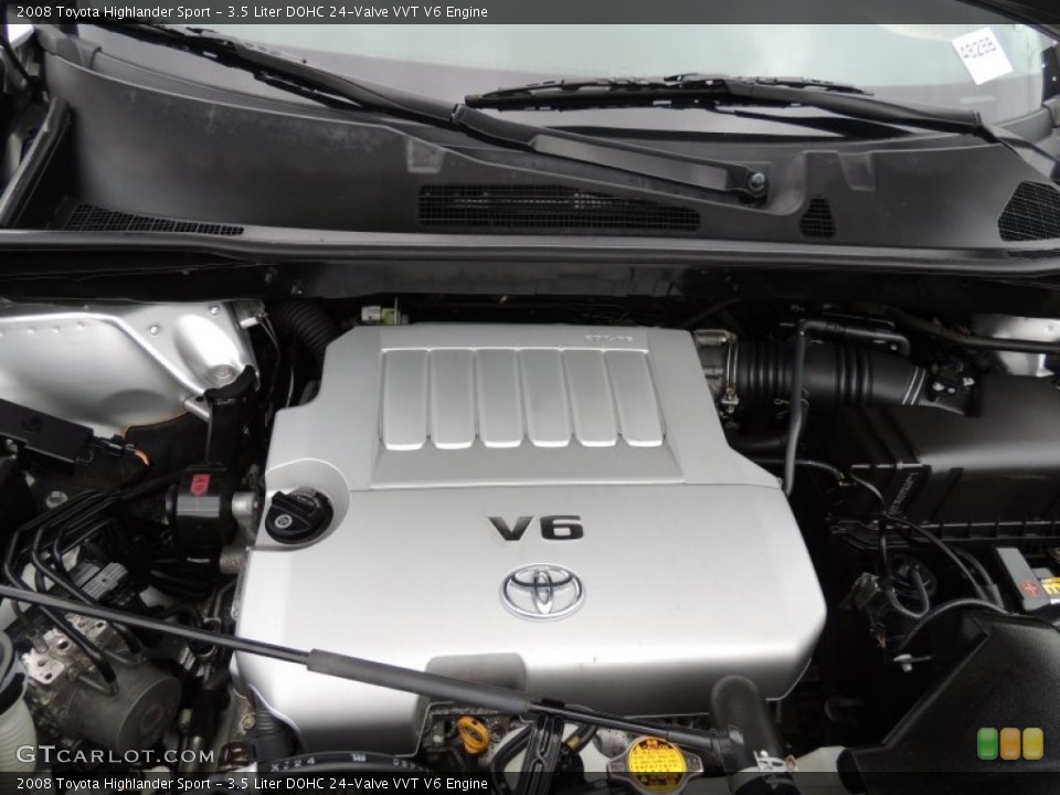 3.5 Liter DOHC 24-Valve VVT V6 Engine for the 2008 Toyota Highlander #86846480