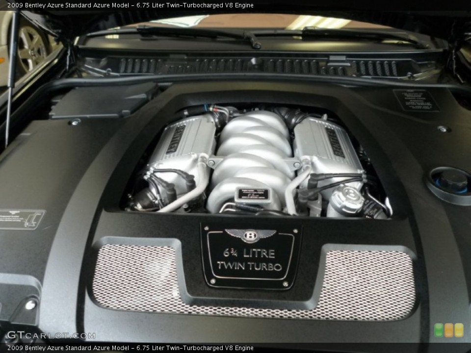 6.75 Liter Twin-Turbocharged V8 2009 Bentley Azure Engine