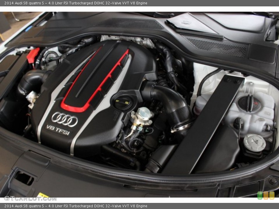 4.0 Liter FSI Turbocharged DOHC 32-Valve VVT V8 Engine for the 2014 Audi S8 #86909215