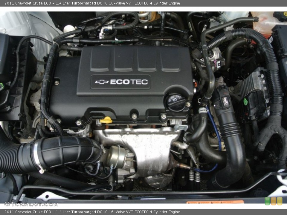 1.4 Liter Turbocharged DOHC 16-Valve VVT ECOTEC 4 Cylinder 2011 Chevrolet Cruze Engine