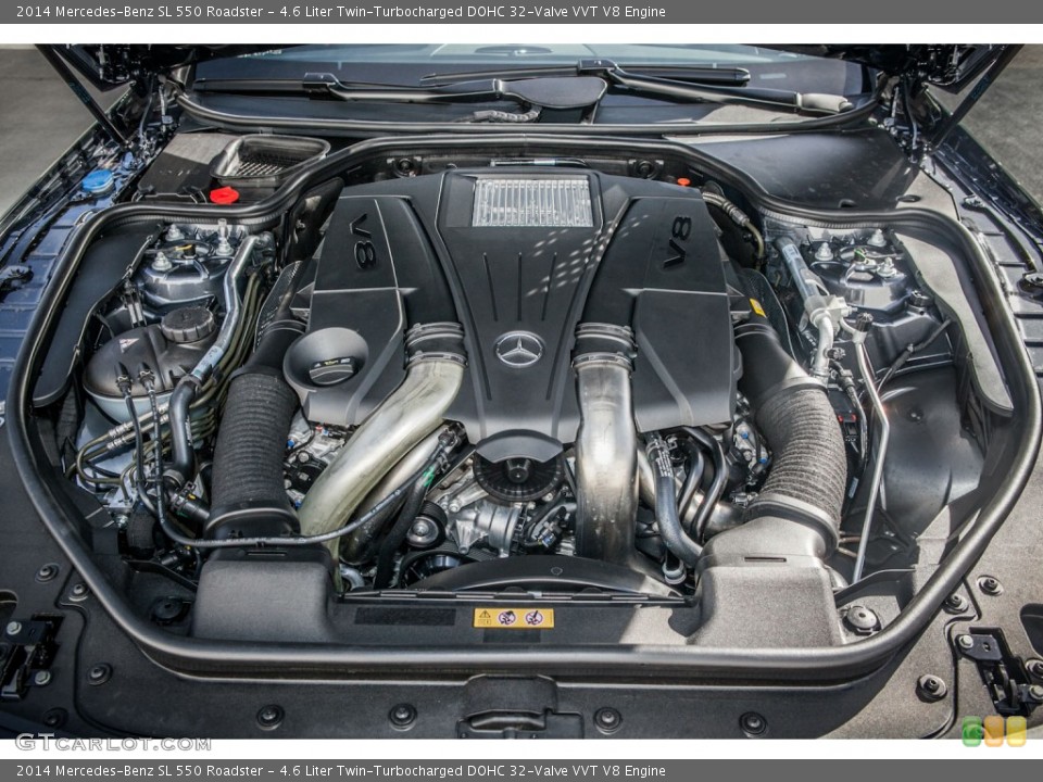 4.6 Liter Twin-Turbocharged DOHC 32-Valve VVT V8 Engine for the 2014 Mercedes-Benz SL #86941894